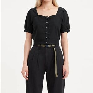 New Levi’s Simone Cropped Top Sz XS